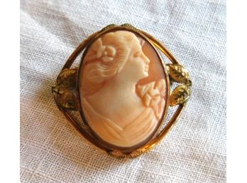 Shell Cameo Pin/ Pendant