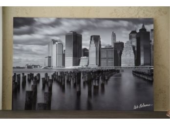 Metal Print Depicting The Lower Manhattan Skyline