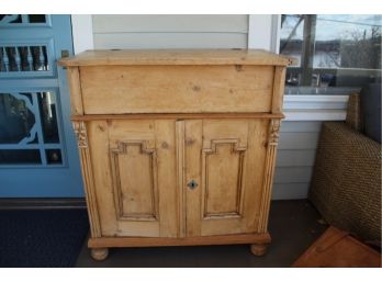Antique Pine Lift Top Dresser