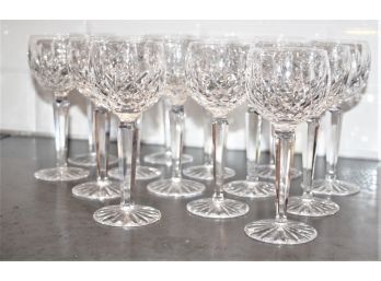Fourteen Waterford Crystal Wine Goblets -