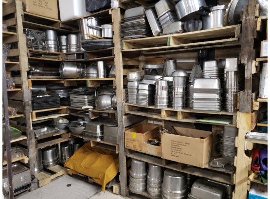 HUGE Lot Stainless Commercial Restaurant Assorted Cookware - Over 500 Pieces