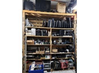 HUGE Mixed Lot Of Electronics, Speakers,Coffee Makers, Computer Monitors, Software  And More!!!!!  See Photos!
