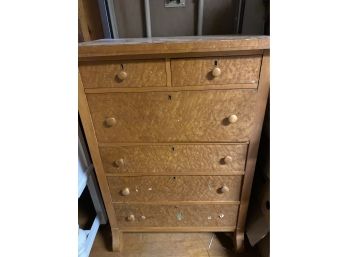 Beautiful Birdseye Maple Tall Chest  Dresser