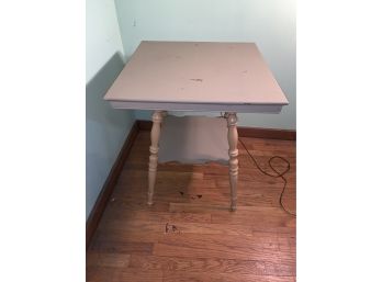 2 Tier Oak Square Side Accent Table