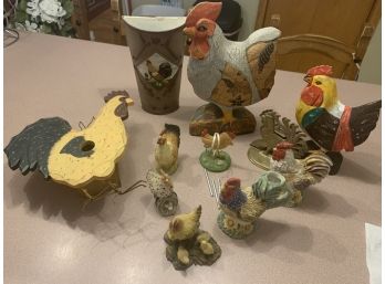 Huge Lot Of Chickens, Perfect Farm House Decor