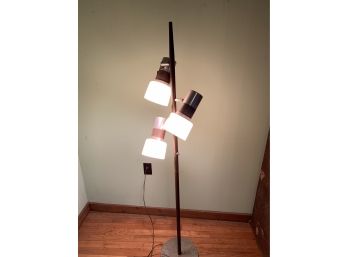 Mid Century Modern 3 Light Standing Chrome Light