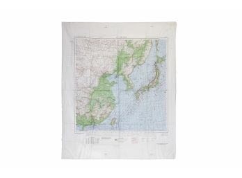 Silk Pilot Map From WWII (1945)