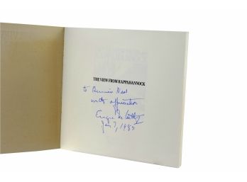 Signed Book By Presidential Candidate Eugene J. McCarthy - View From The Rappahannock - 1984