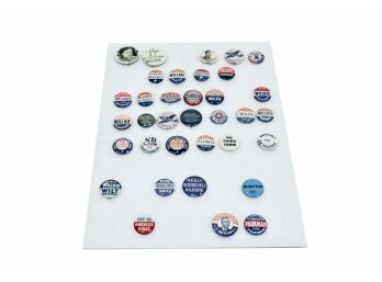 Political Buttons From 1930s