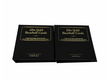 22kt Gold Baseball Cards In 2  Binders