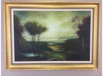 Incredible Quality Oil On Canvas Painting In Gold Frame, Signed By The Artist, Debray