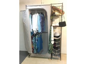 Better Homes Closet Unit With Assorted Mens And Womens Clothing