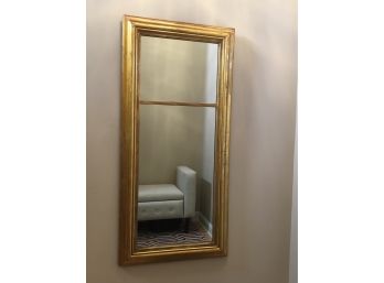 Large Antique Gold Gilt Entry Way Mirror, A True Antique Frame