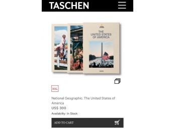 $300 Retail, The United States Of America With  National Geographic By Taschen