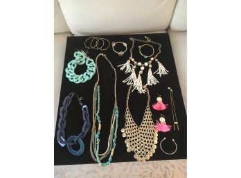 Lot Of Costume Jewelry Including Real Turquoise Pieces