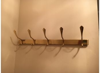 Brass Coat Rack, 23' Length