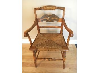 Vintage Hitchcock Side Chair, Nice Signed Piece