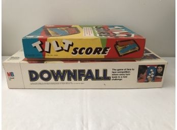 Tilt Score And Downfall -- Two Vintage Physics Games