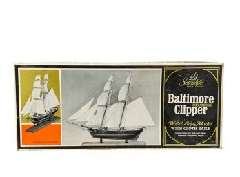 New! Rare Vintage Scientific Baltimore Dos Amigos Clipper Wood Ship Model