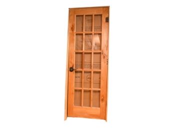 Wooden French Door With Frame Molding