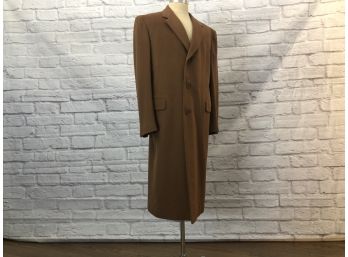 Vintage St. Andrews For Bergdorf Goodman, Wool/cashmere Overcoat - Sz 42