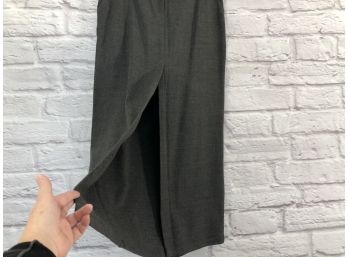 Armani Grey Wool Maxi Skirt - 35' Waist