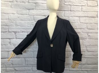 Margon  Itilian Wool Blend Jacket With Beautiful Cuffs - Sz 16