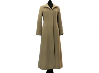 Full Length Wool And Cashmere Coat - Beautiful- Sz 6