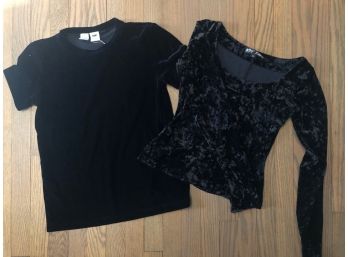 Betsey Johnson And DKNY Velvet T-Shirts