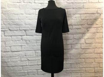 3/4 Length Sleeve Little Black Dress - Perfectly Simple - Sz S