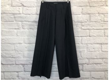 Kenneth Cole 28' Wide Leg Slacks, Wool, Black - Sz 2