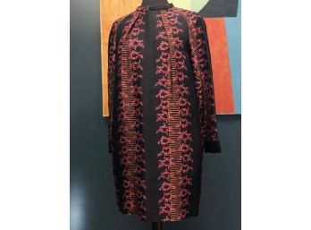 Ailanto Silk Dress With Asian Styling - Beautiful, Sz 38 (8)