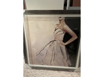 Buckley New And Wrapped Framed Picture Of A Woman In A Polka Dot Dress