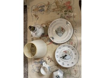 Vintage 6 Piece Beatrix Potter Peter Rabbit Collection Wedgewood Of Etruria & Barlaston