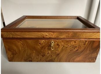 Wood Humidor With Accessories