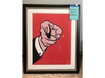 Ray Lichenstein 'Hey You'  Framed Print