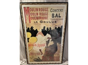 Large Moulin Rouge Concert Bal Tous Las Soirs La Golue Framed Print