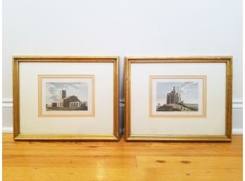 A Pair Of Framed Vintage English Country Lithographs