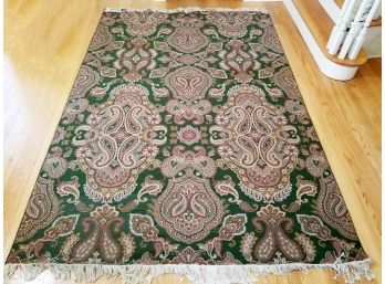 A Paisley Print 'Soumac Style' Wool Area Rug (Purchased For $550)