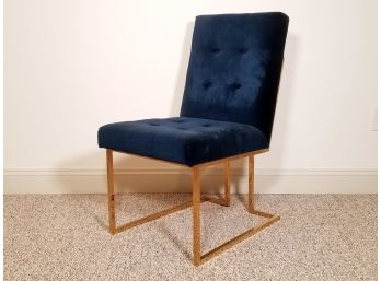 A Velvet Upholstered Chair By Jonathan Adler (AS IS)