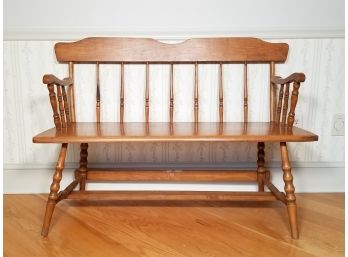 A Turned Wood Parsons Bench