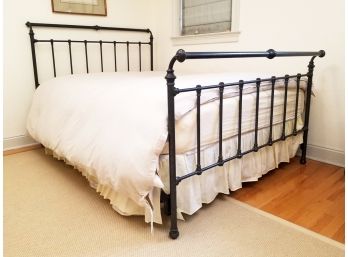 A Cast Iron Queen Size Bedstead