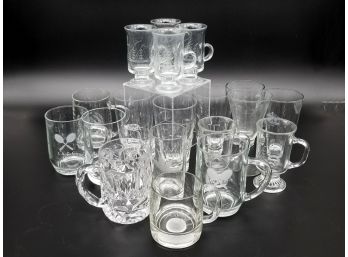 A Large Assortment Vintage Glassware