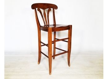 A Hardwood Bar Stool