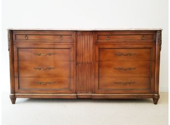 A Vintage Marble Top Dresser With Ormolu Trim By Maslow Freen Furniture