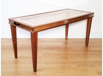 A Glass Top Coffee Table