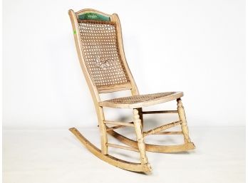 A Painted Wood Rocking Chair