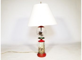 A Foxhunt Themed Novelty Lamp