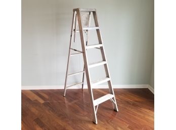 A 6' Aluminum A Frame Ladder