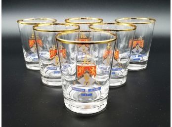 A Set Of Vintage 107th Infantry - National Guard Rocks Glasses